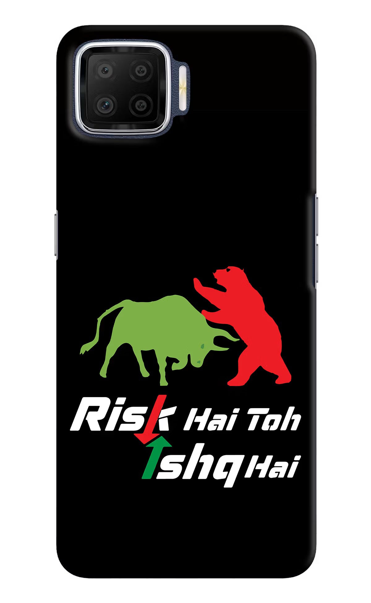 Risk Hai Toh Ishq Hai Oppo F17 Hard Case Back Cover by Casekaro
