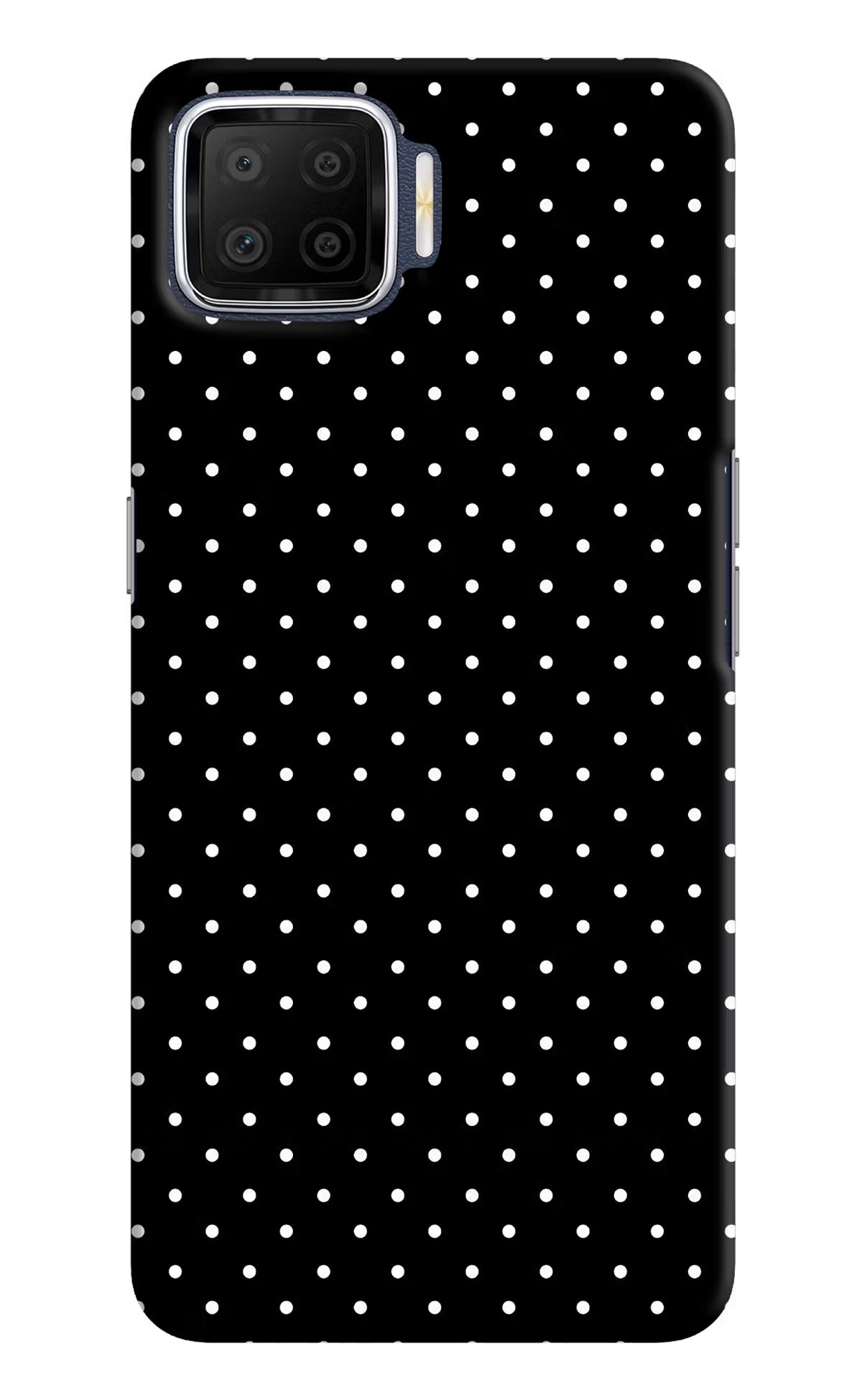 White Dots Oppo F17 Hard Case Back Cover by Casekaro