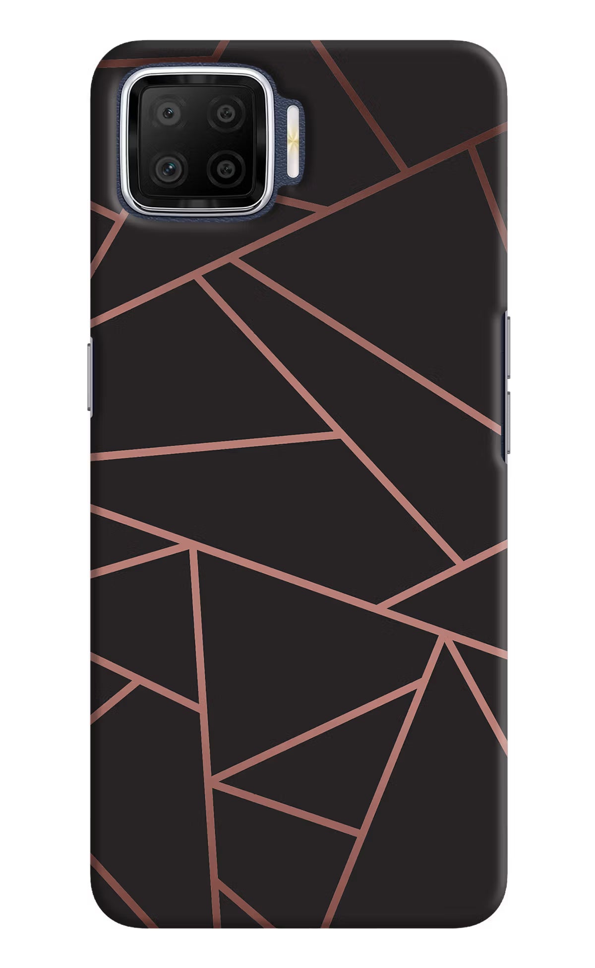 Geometric Pattern Oppo F17 Hard Case Back Cover by Casekaro