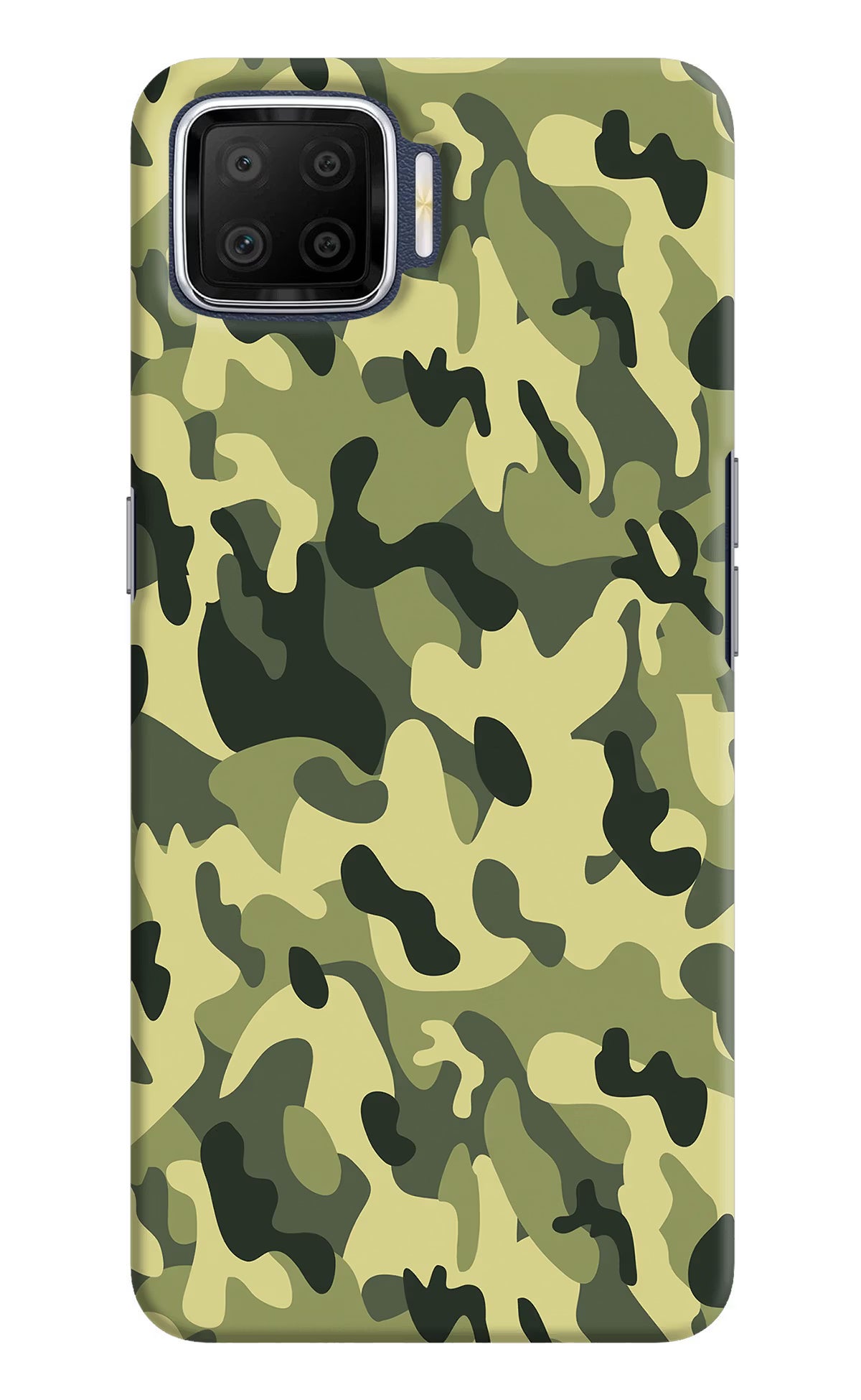 Camouflage Oppo F17 Hard Case Back Cover by Casekaro