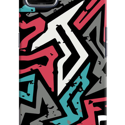 Geometric Graffiti Oppo F17 Hard Case Back Cover by Casekaro