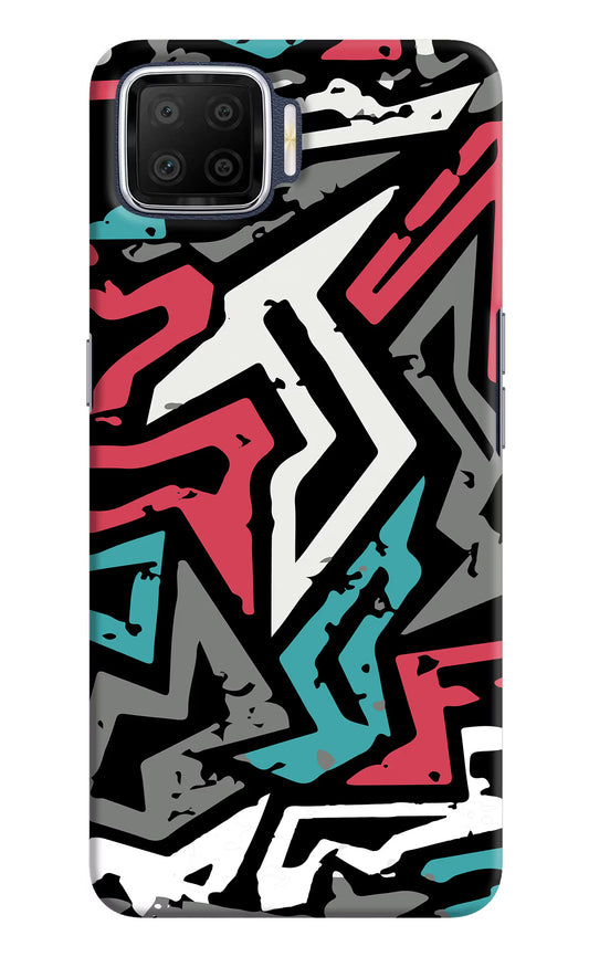 Geometric Graffiti Oppo F17 Hard Case Back Cover by Casekaro