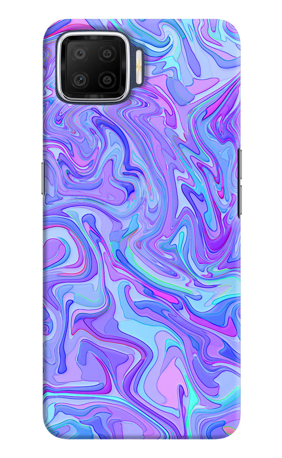 Glitter Oppo F17 Back Cover, Hard case