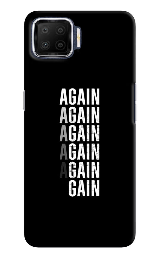 Again Again Gain Oppo F17 Hard Case Back Cover by Casekaro
