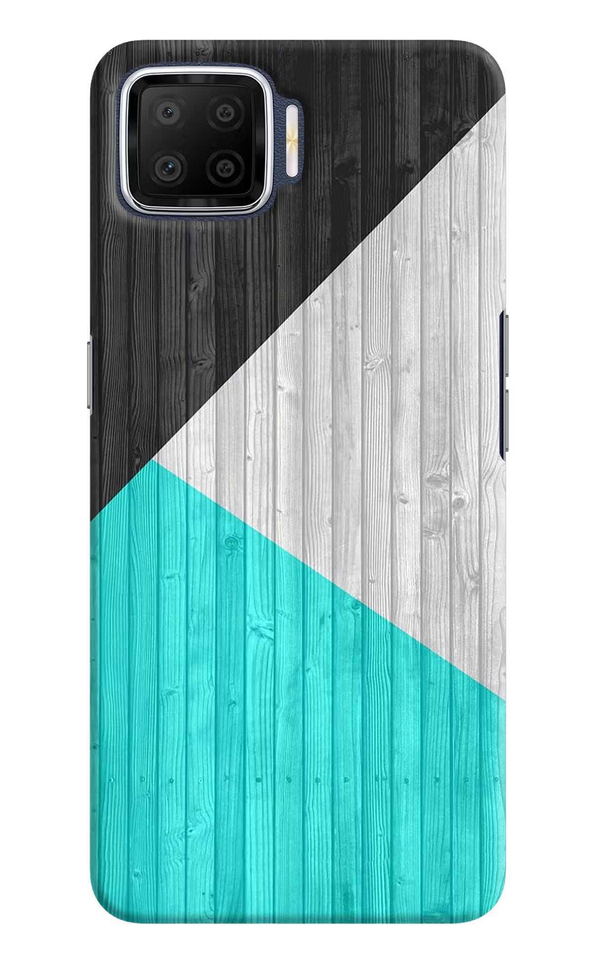 Wooden Abstract Oppo F17 Hard Case Back Cover by Casekaro