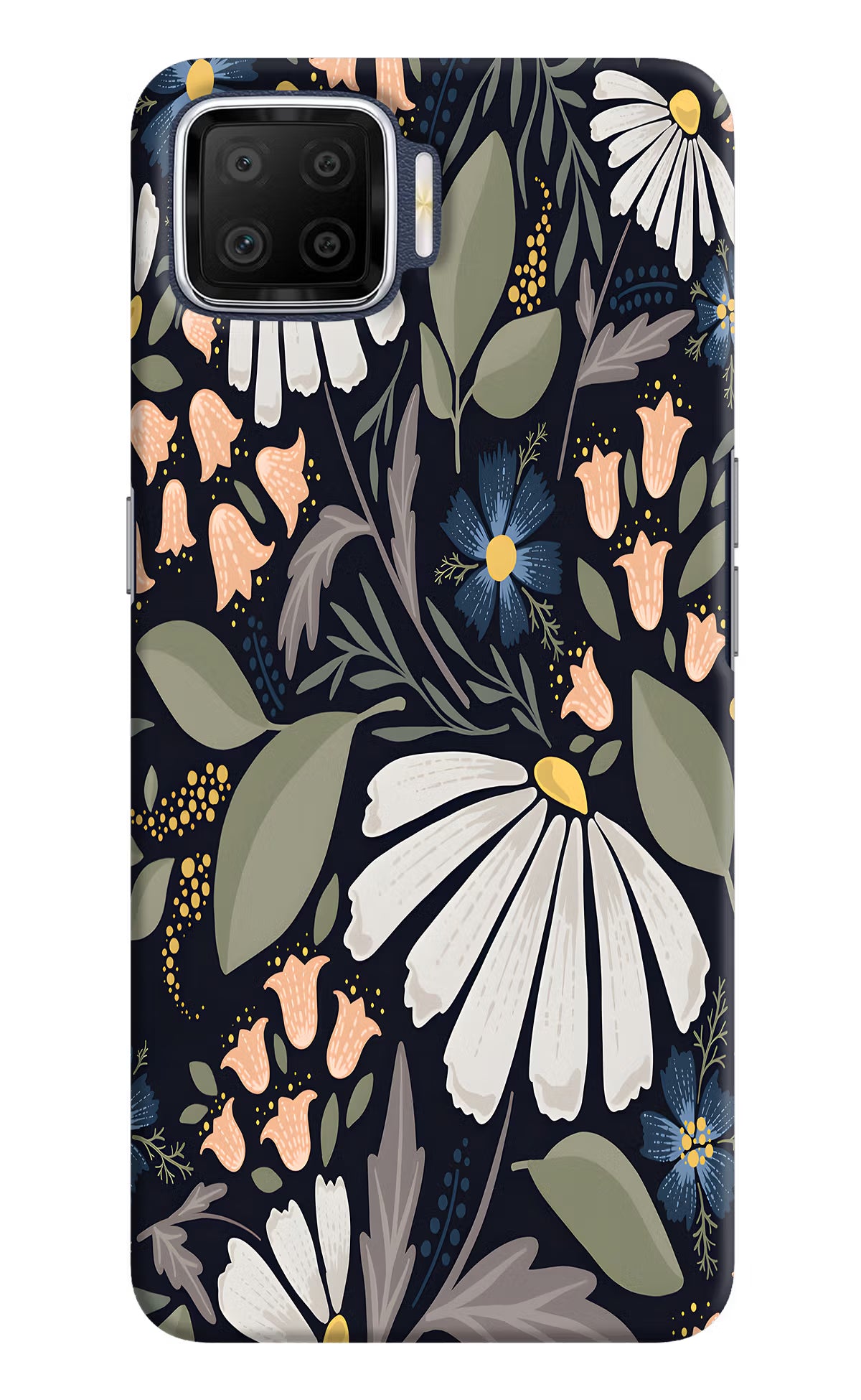 Flowers Art Oppo F17 Hard Case Back Cover by Casekaro