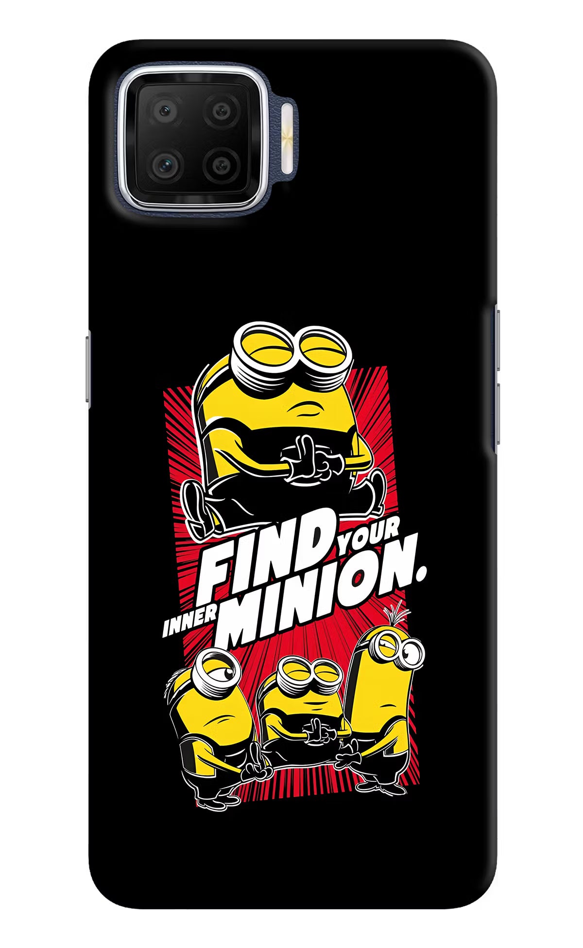 Find your inner Minion Oppo F17 Hard Case Back Cover by Casekaro