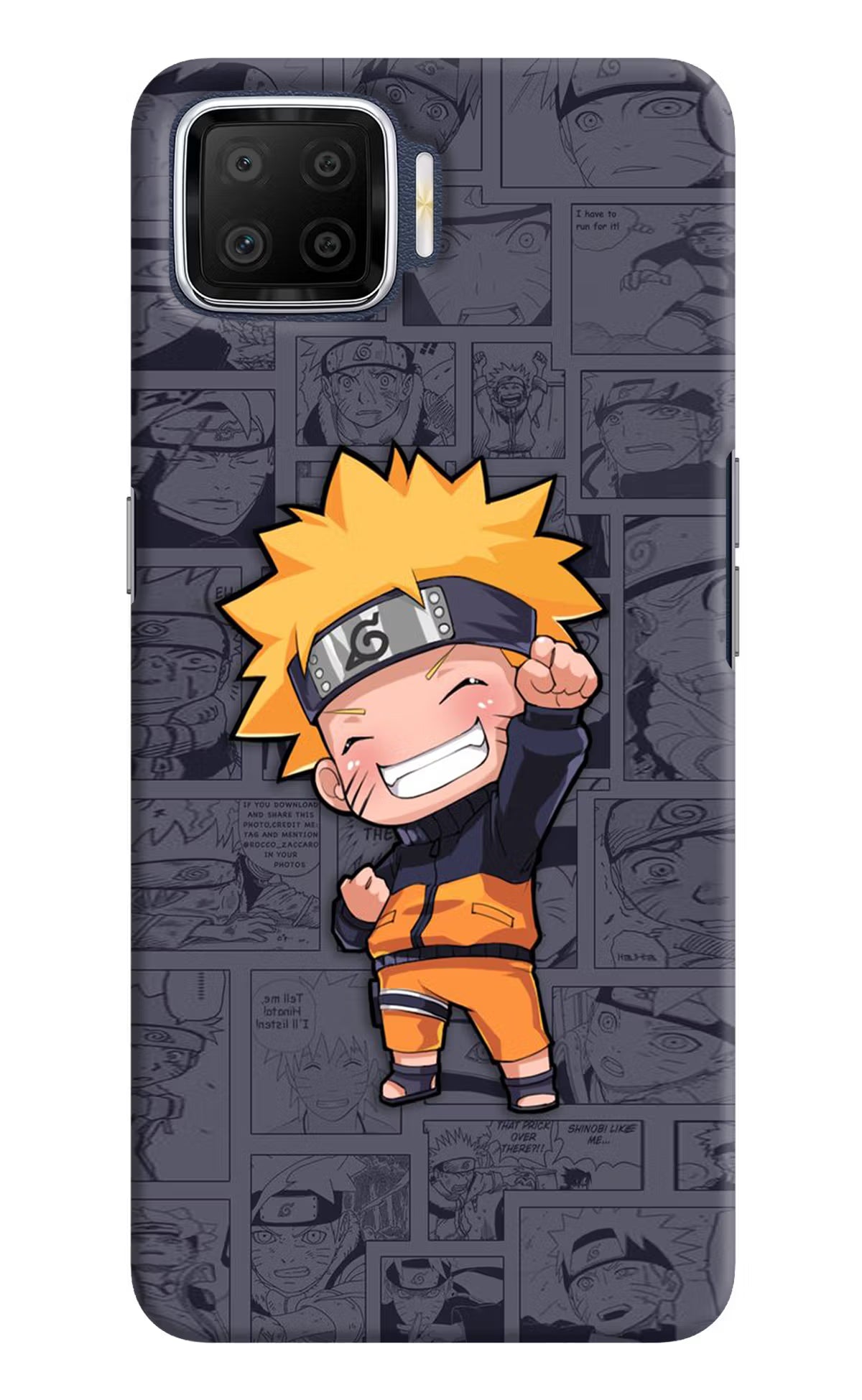 Chota Naruto Oppo F17 Hard Case Back Cover by Casekaro