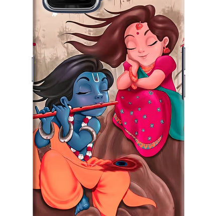 Radhe Krishna Oppo F17 Hard Case Back Cover by Casekaro