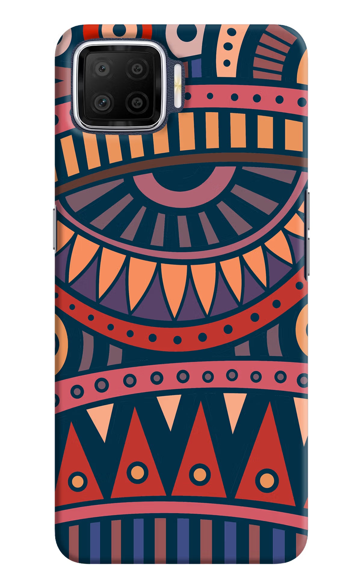 African Culture Design Oppo F17 Hard Case Back Cover by Casekaro