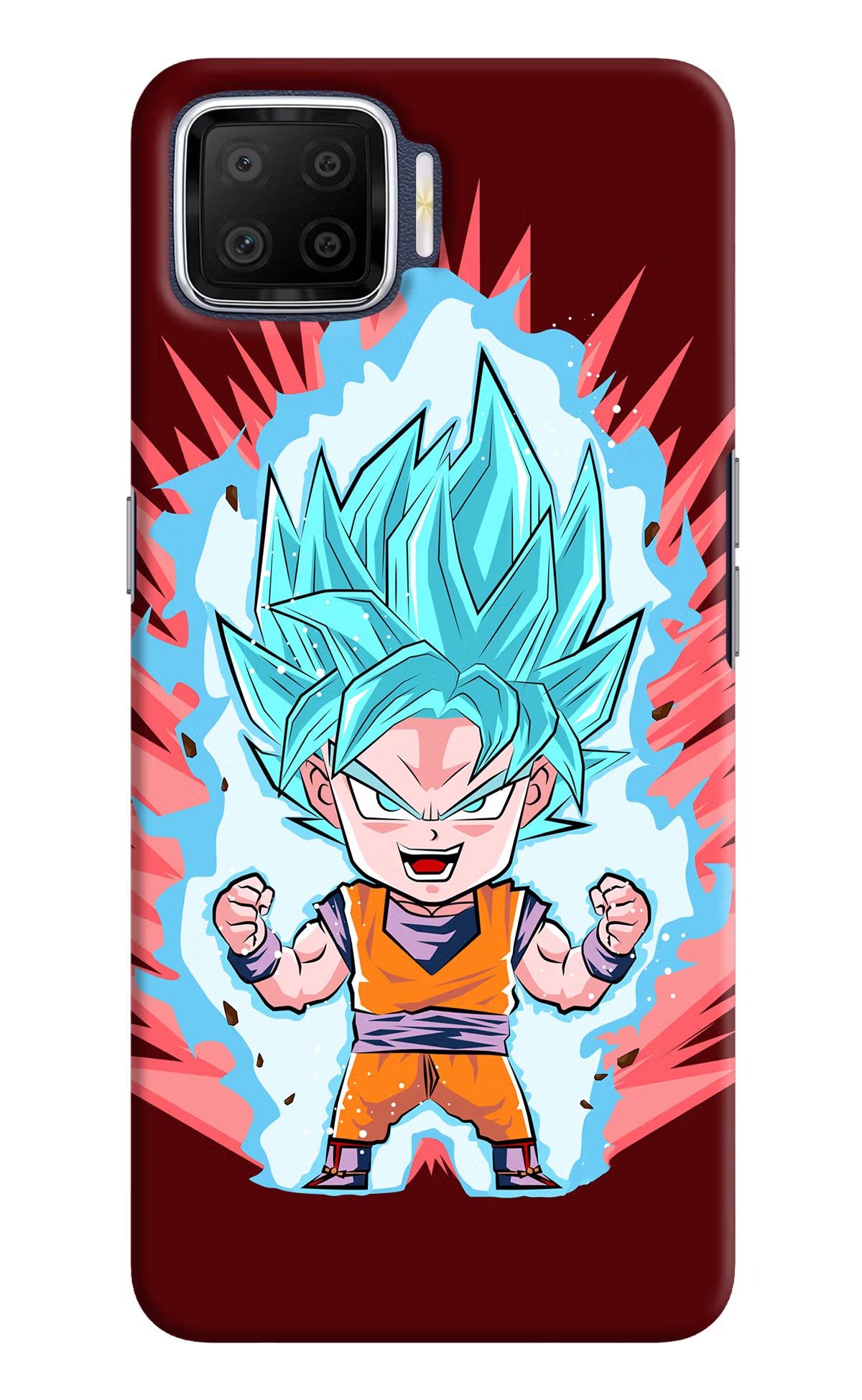Goku Little Oppo F17 Hard Case Back Cover by Casekaro