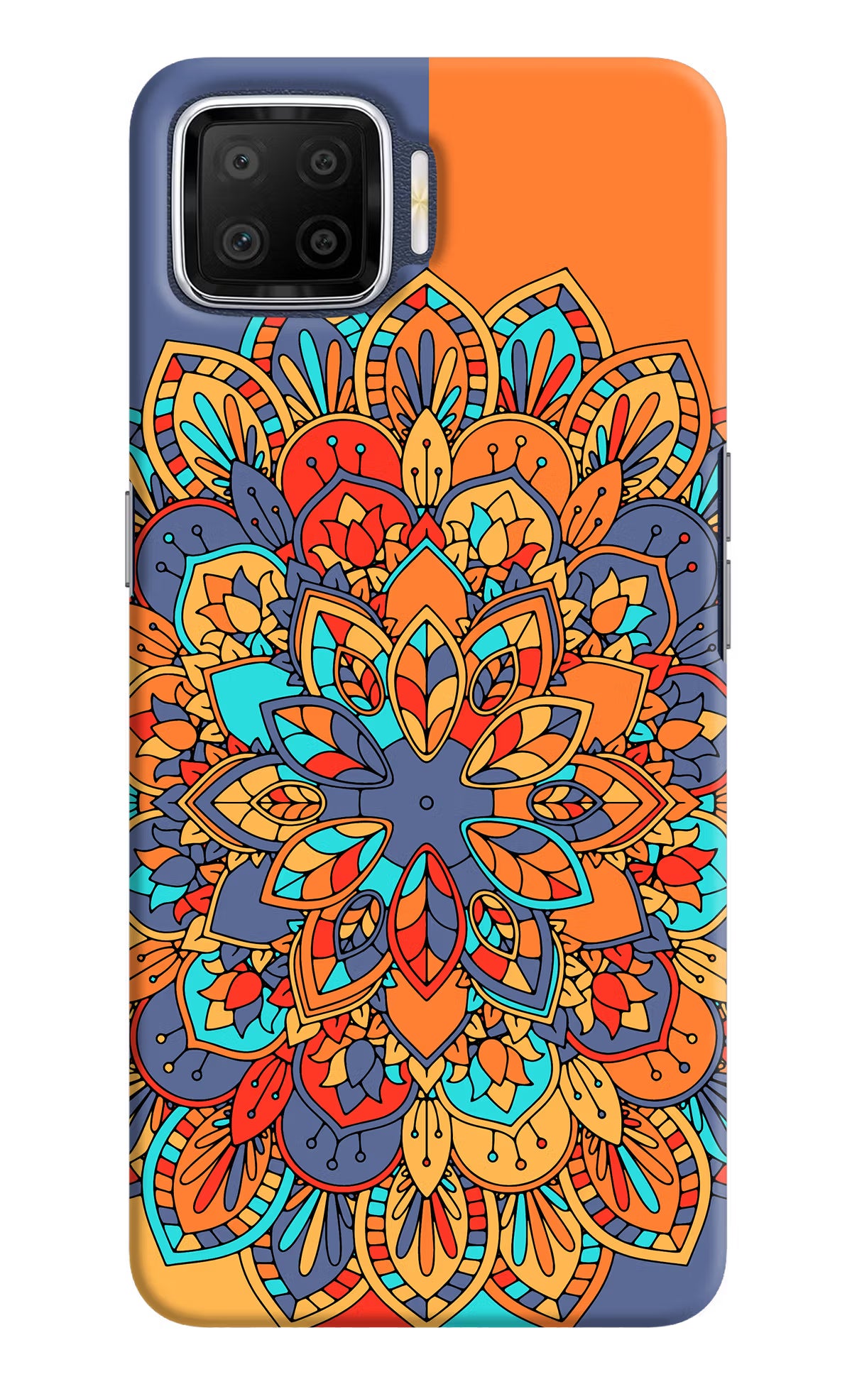 Color Mandala Oppo F17 Hard Case Back Cover by Casekaro