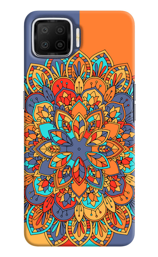 Color Mandala Oppo F17 Hard Case Back Cover by Casekaro