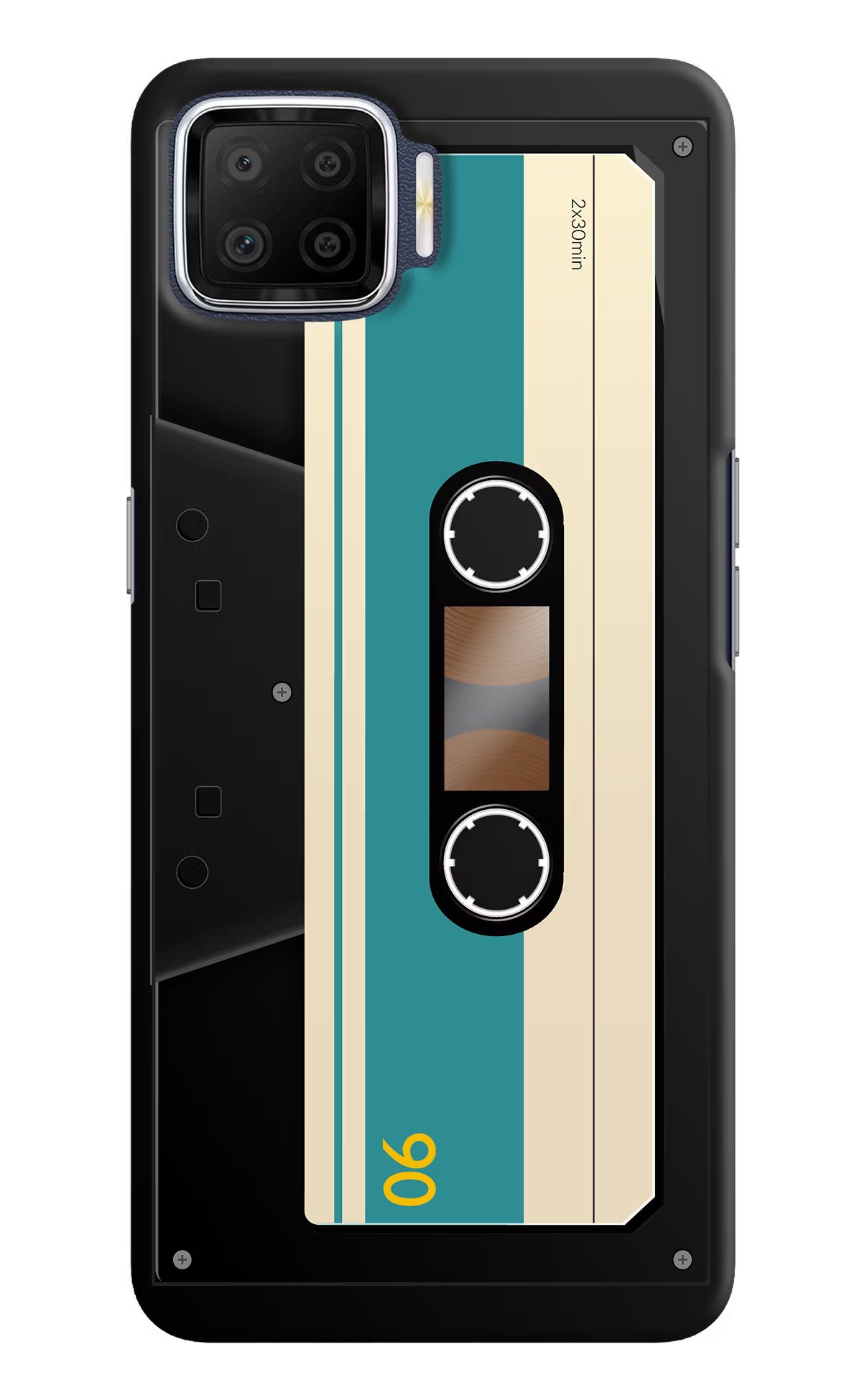Cassette Oppo F17 Hard Case Back Cover by Casekaro