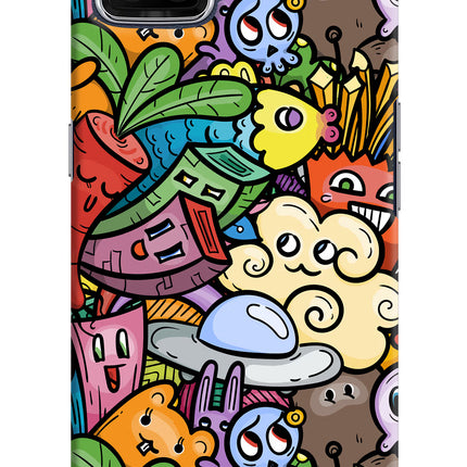Veggie Doodle Oppo F17 Hard Case Back Cover by Casekaro
