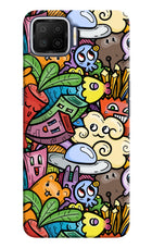 Veggie Doodle Oppo F17 Hard Case Back Cover by Casekaro