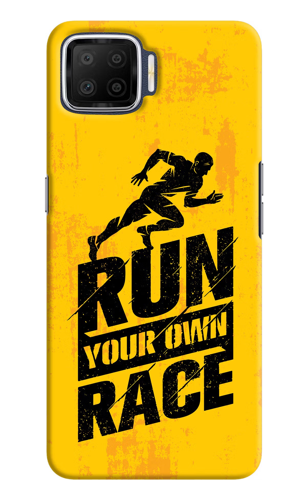 Run Your Own Race Oppo F17 Hard Case Back Cover by Casekaro