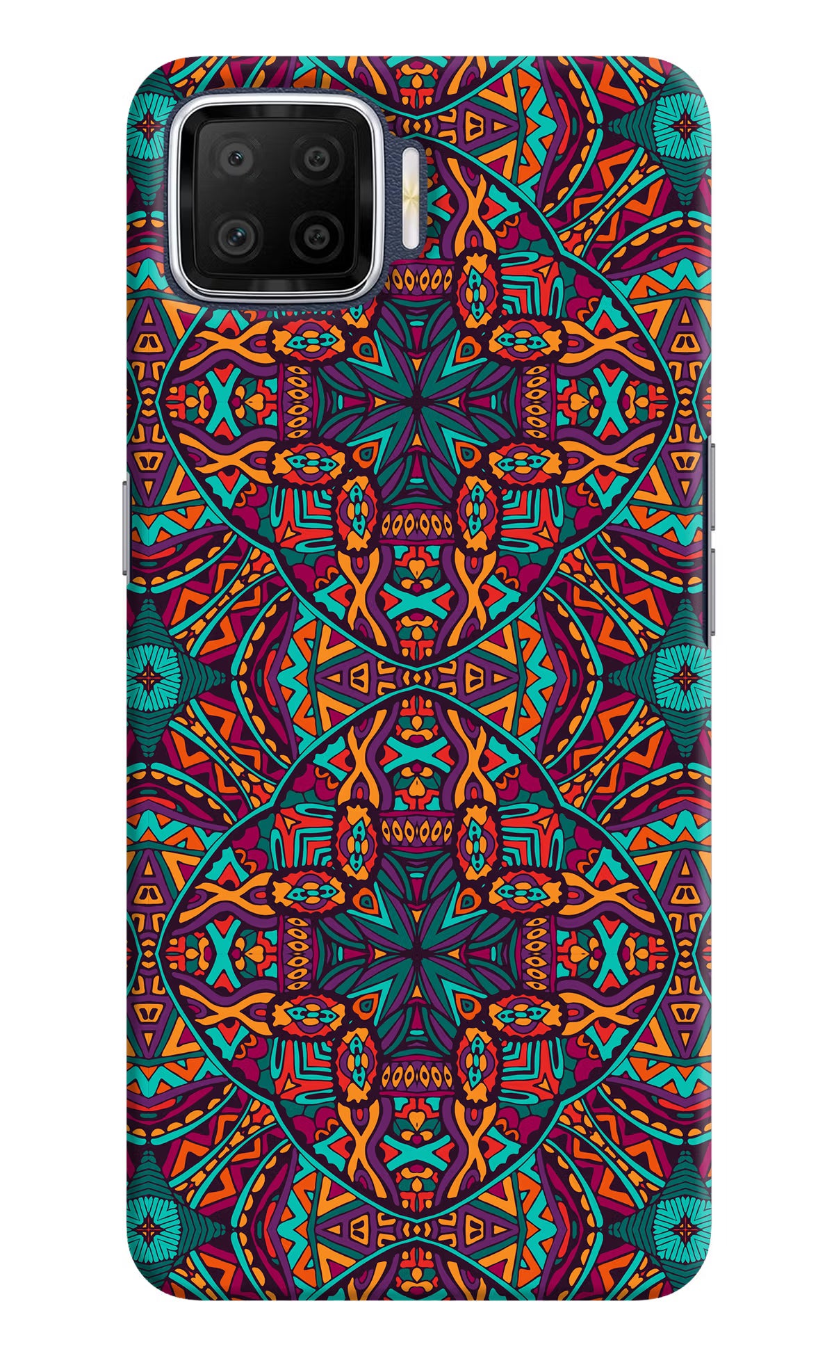 Colour Mandala Oppo F17 Hard Case Back Cover by Casekaro