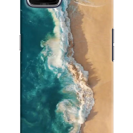Ocean Beach Oppo F17 Hard Case Back Cover by Casekaro