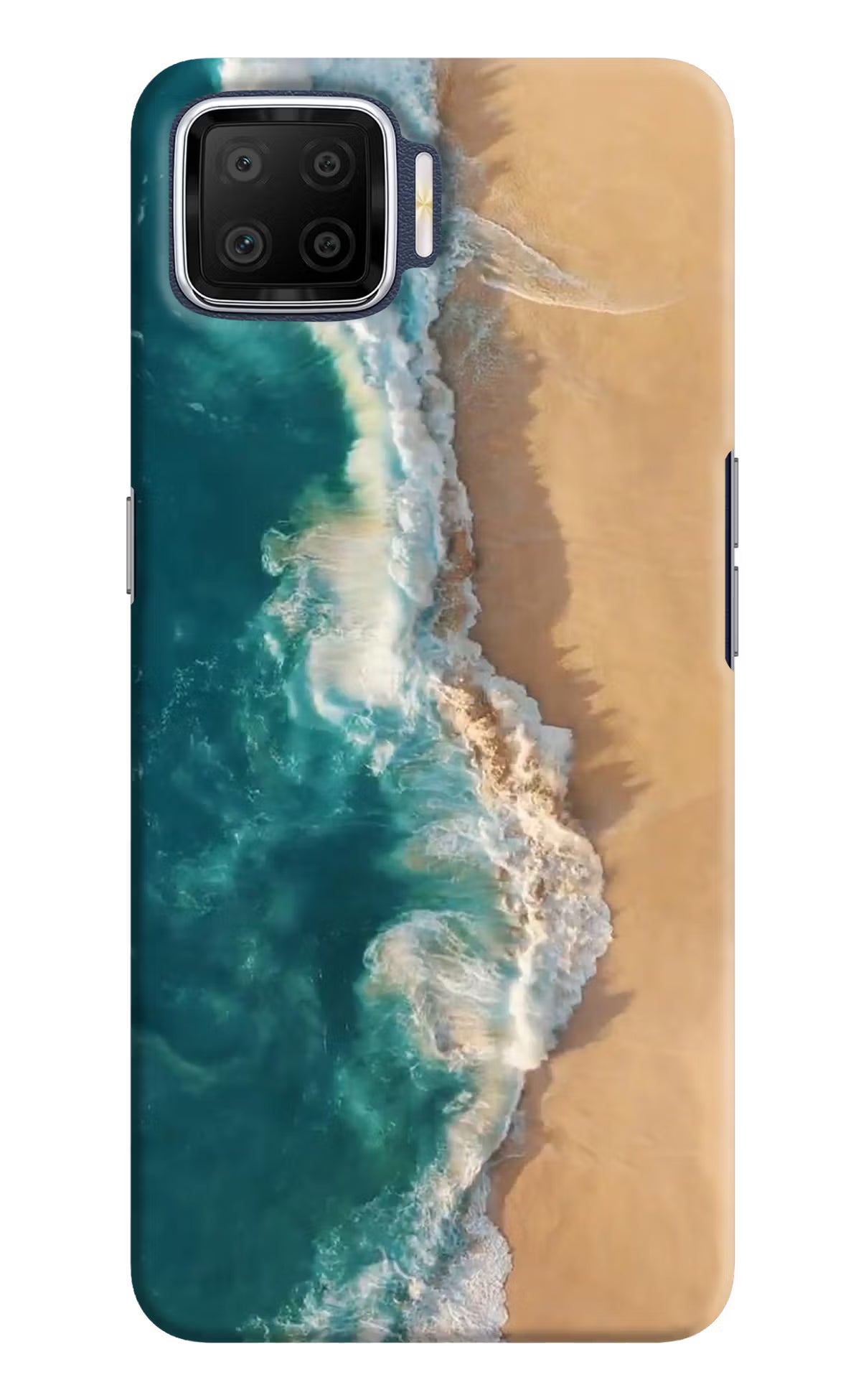Ocean Beach Oppo F17 Hard Case Back Cover by Casekaro