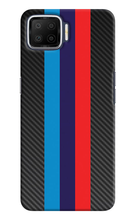 BMW Stripes Pattern Oppo F17 Hard Case Back Cover by Casekaro