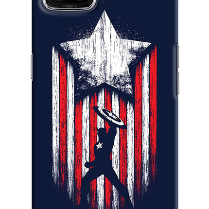 Captain America Marvel Art Oppo F17 Hard Case Back Cover by Casekaro