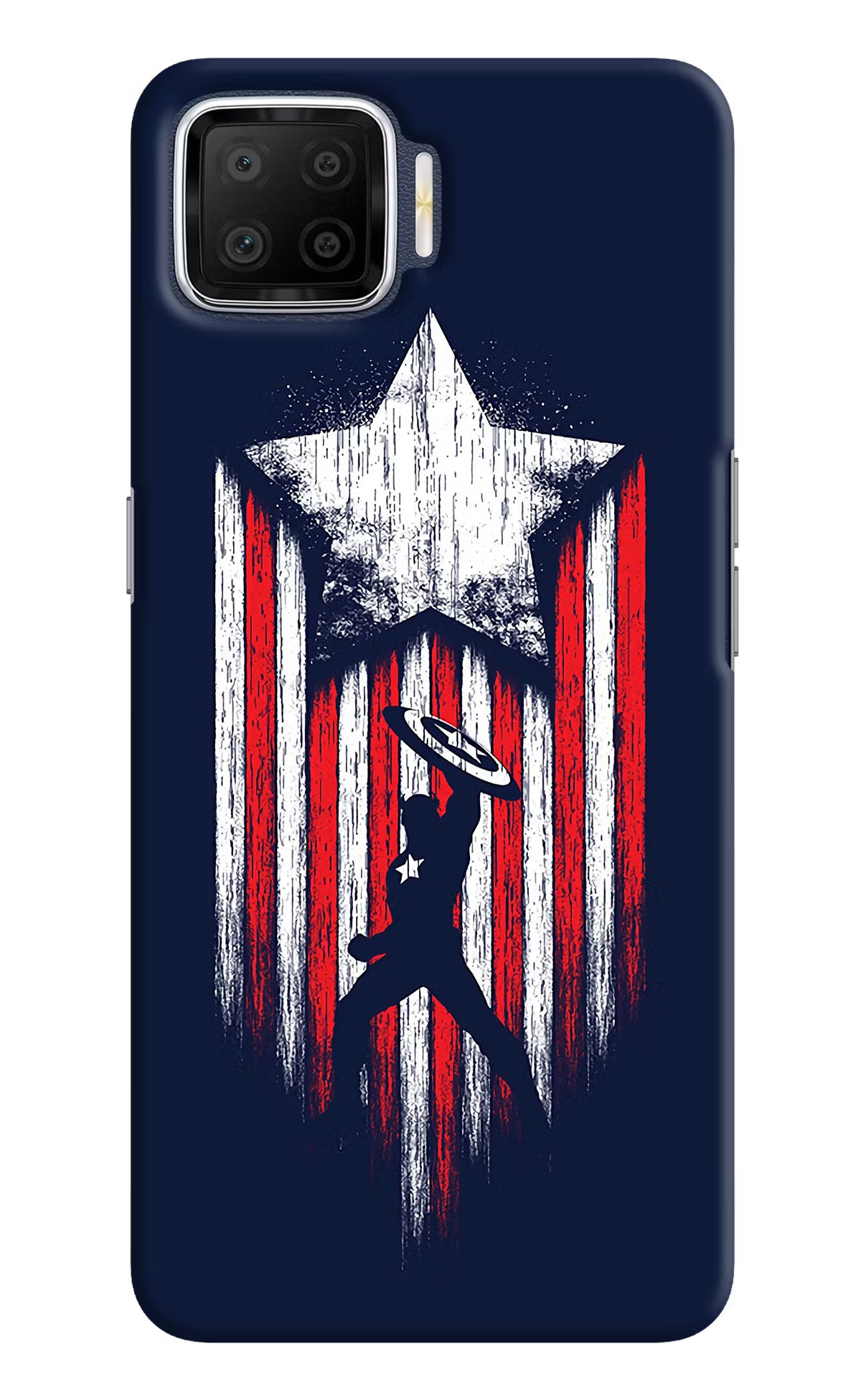 Captain America Marvel Art Oppo F17 Hard Case Back Cover by Casekaro
