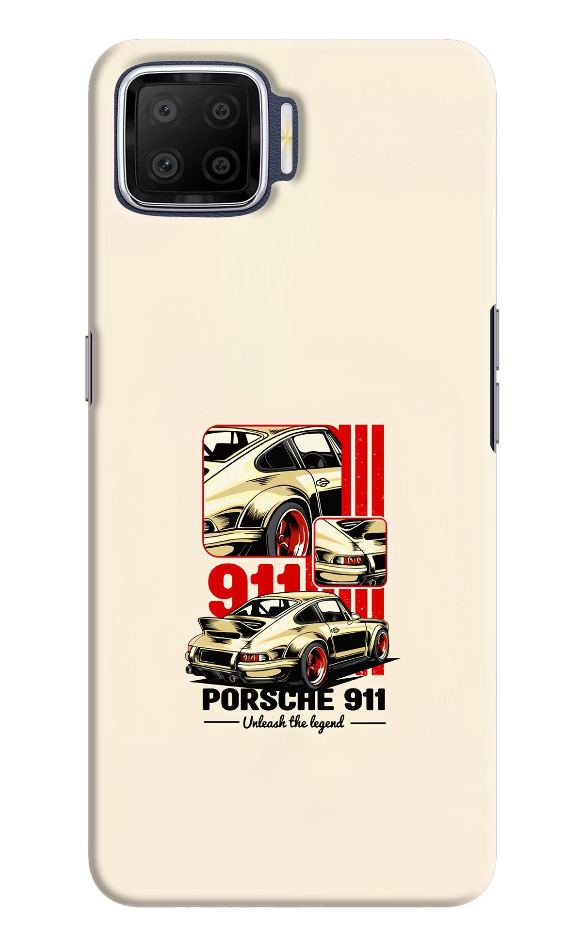 Classic Porsche 911 Oppo F17 Hard Case Back Cover by Casekaro