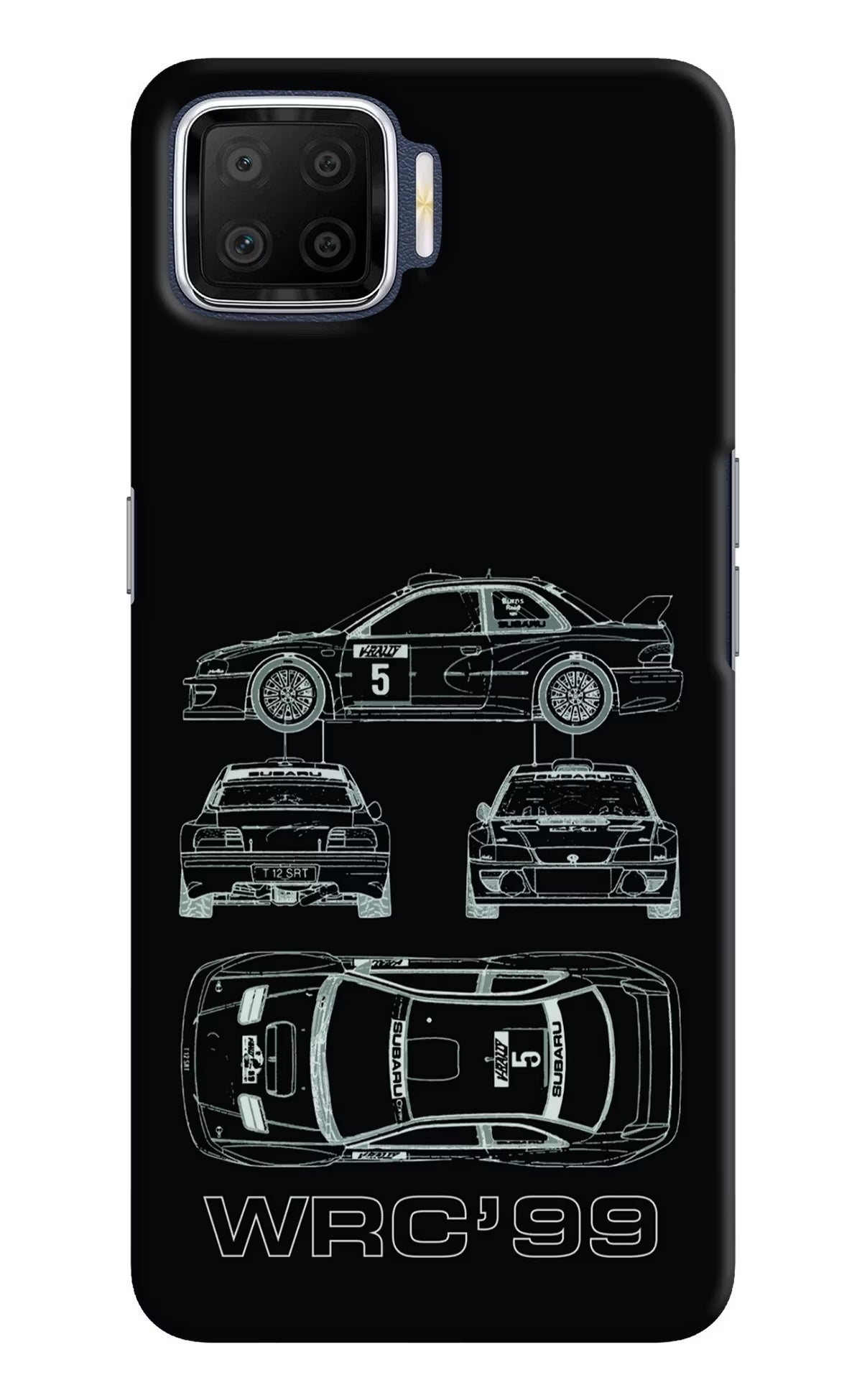 WRC'99 Oppo F17 Hard Case Back Cover by Casekaro