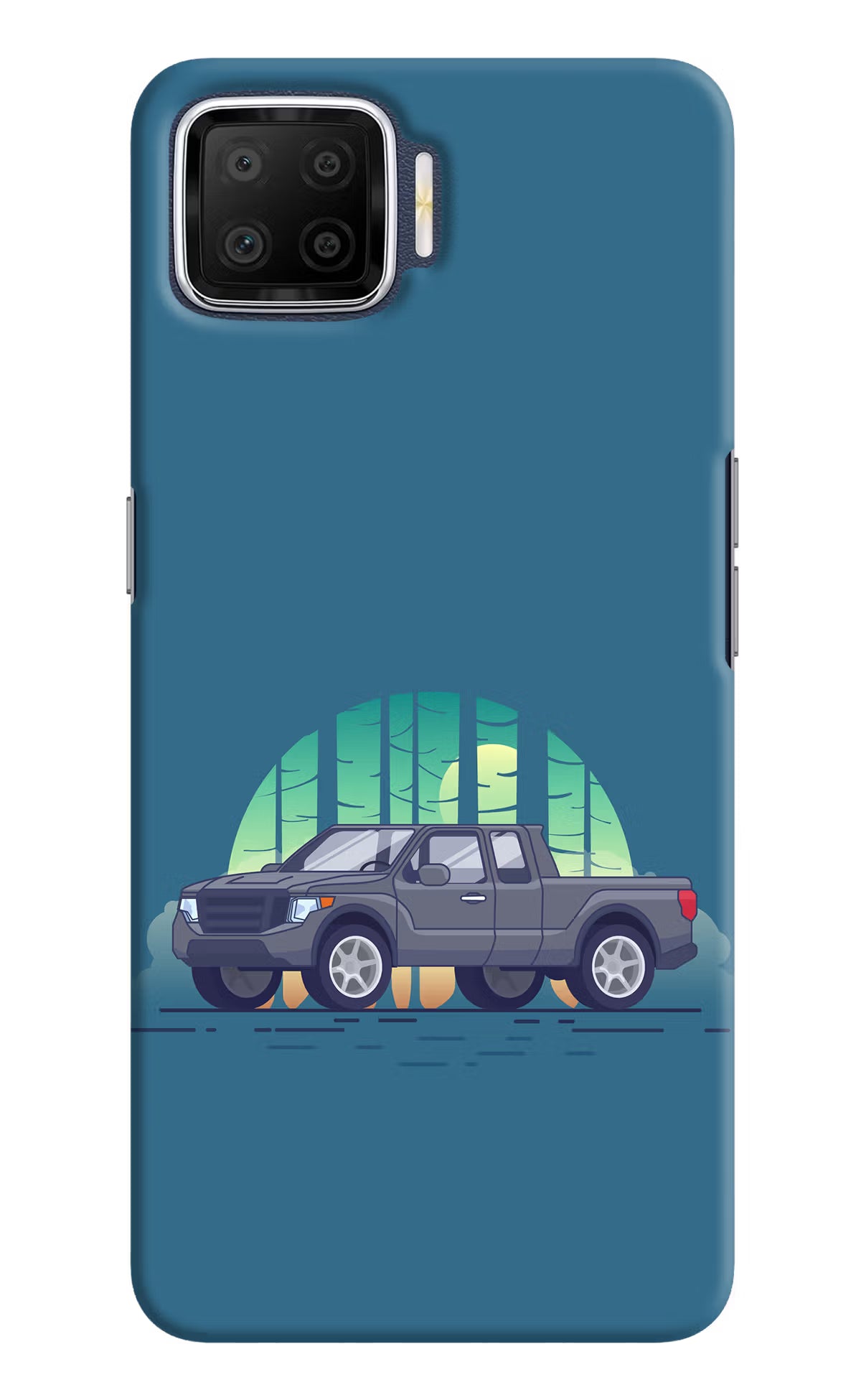 Retro Garage Vibe Oppo F17 Hard Case Back Cover by Casekaro