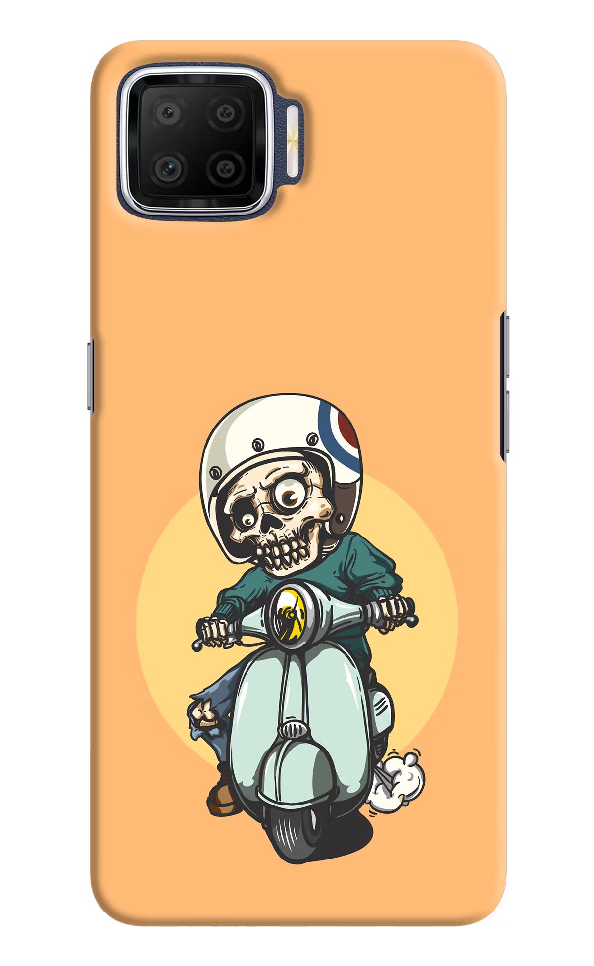 Undead Biker Oppo F17 Hard Case Back Cover by Casekaro