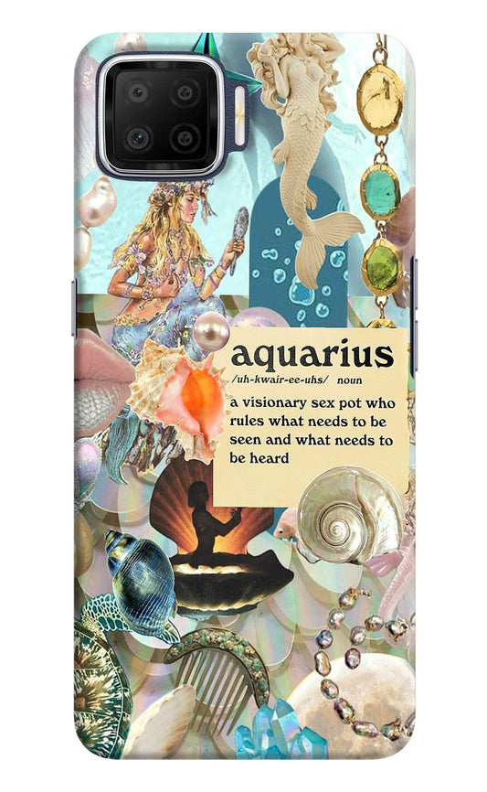 Aquarius Zodiac Oppo F17 Hard Case Back Cover by Casekaro