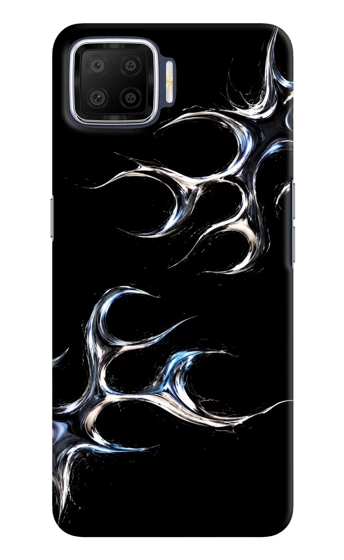 Chrome Tribal Oppo F17 Hard Case Back Cover by Casekaro