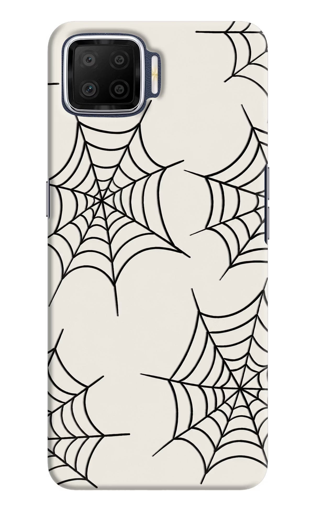 Spider Web Oppo F17 Hard Case Back Cover by Casekaro