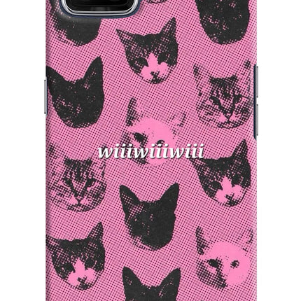 Pink Cats Oppo F17 Hard Case Back Cover by Casekaro
