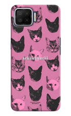 Pink Cats Oppo F17 Hard Case Back Cover by Casekaro