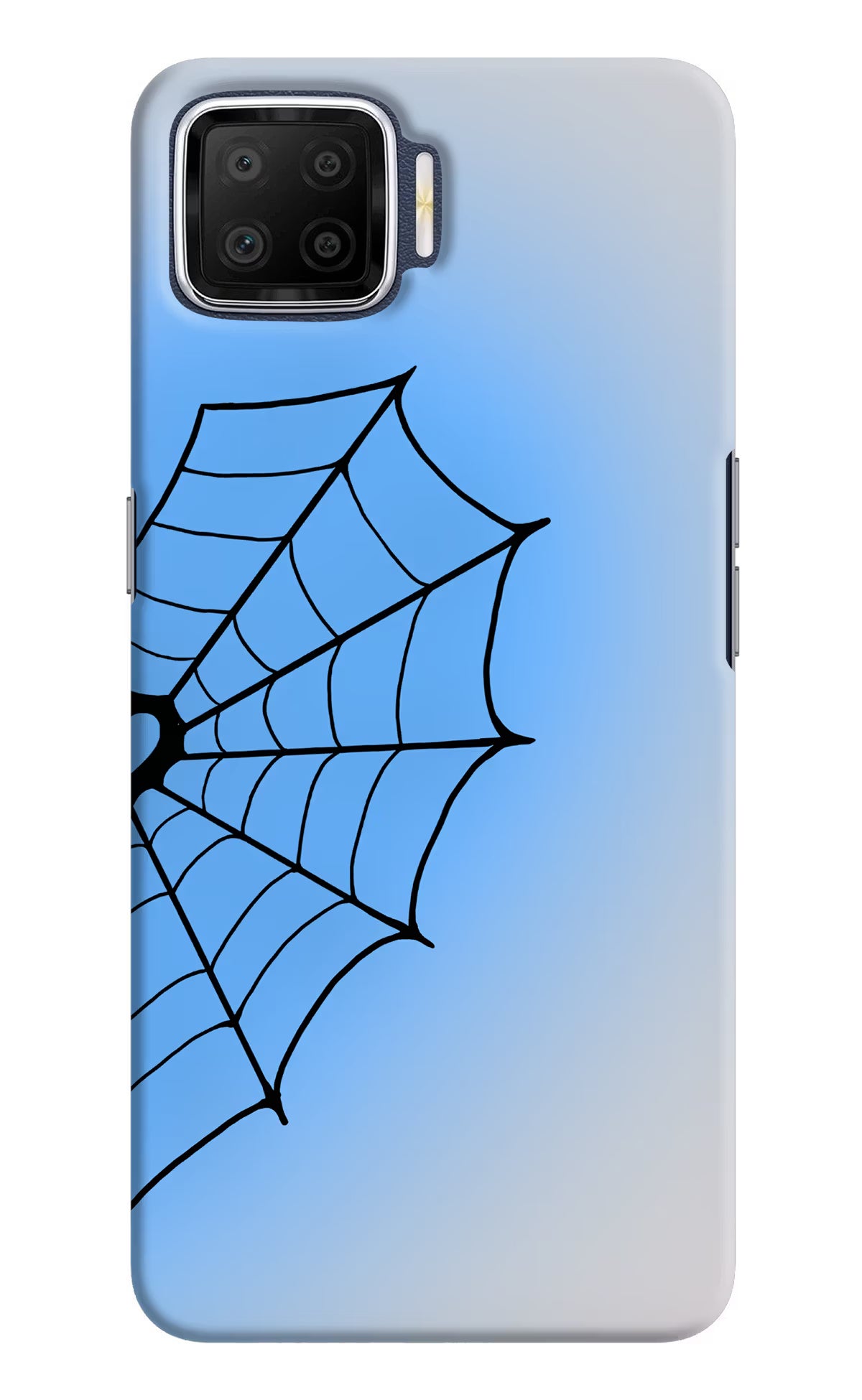 Blue Web Oppo F17 Back Cover