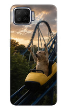 Rollercoaster Dog Oppo F17 Hard Case Back Cover by Casekaro