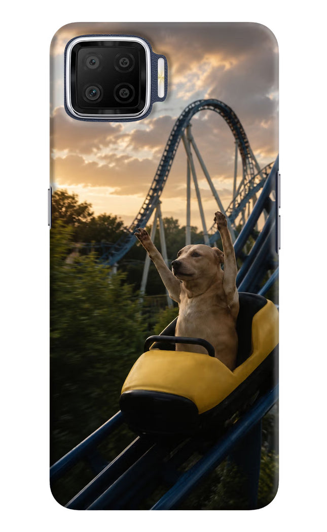 Rollercoaster Dog Oppo F17 Hard Case Back Cover by Casekaro