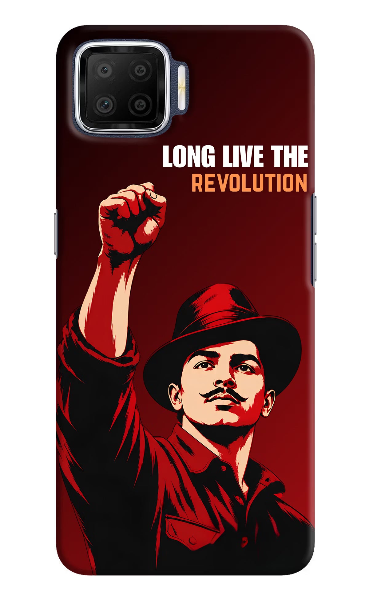 Bhagat Singh Revolution Oppo F17 Back Cover