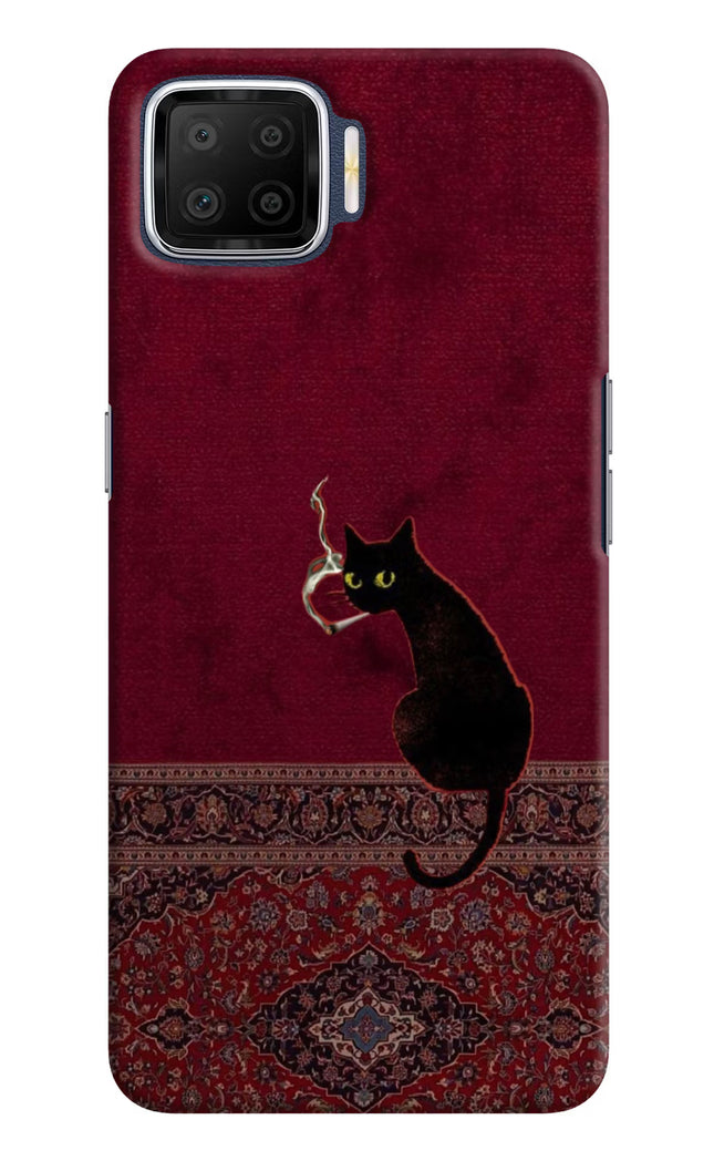 Midnight Cat Oppo F17 Hard Case Back Cover by Casekaro