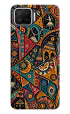Folk Print Oppo F17 Back Cover