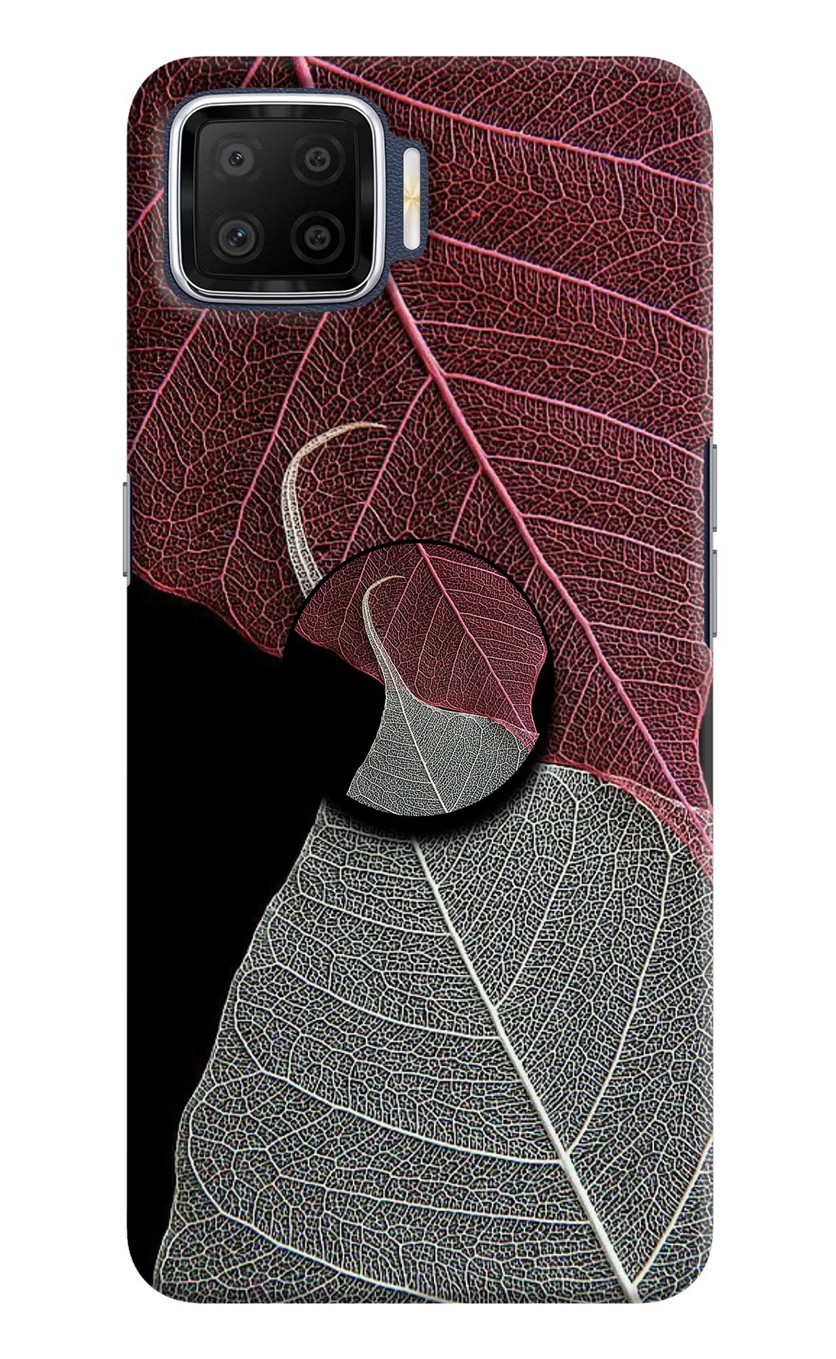 Leaf Pattern Oppo F17 Pop Case by Casekaro