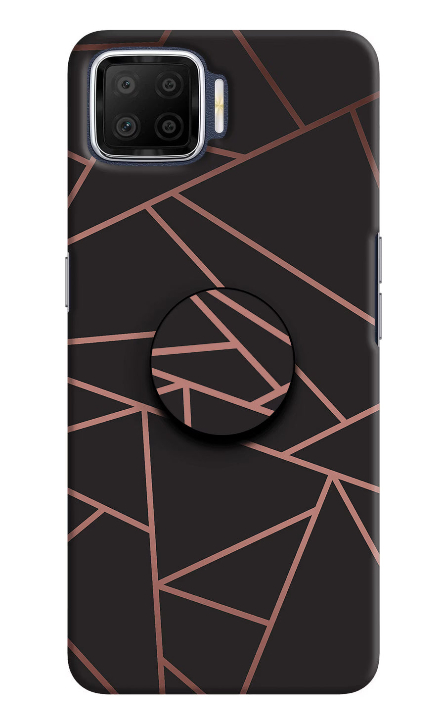 Geometric Pattern Oppo F17 Pop Case, Hard case