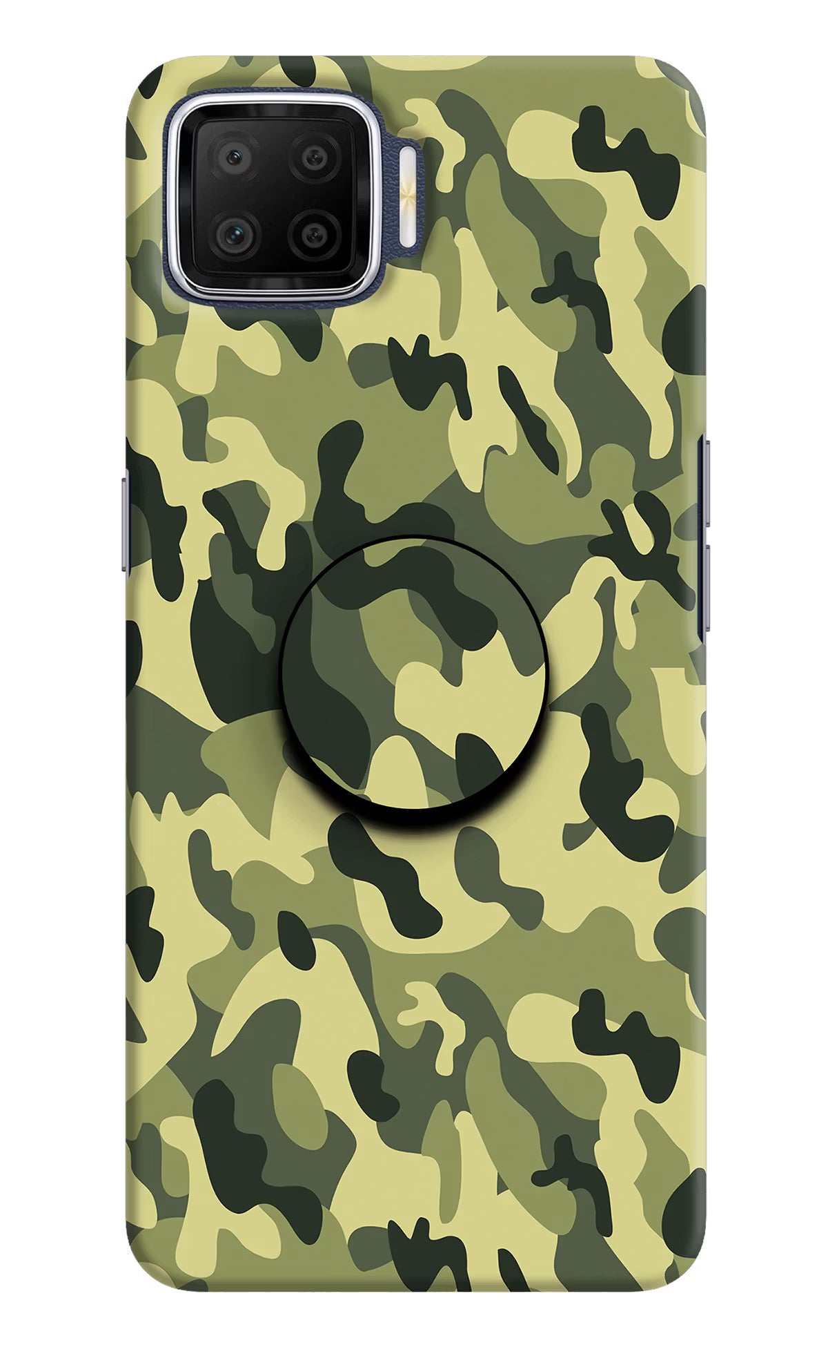 Camouflage Oppo F17 Pop Case by Casekaro