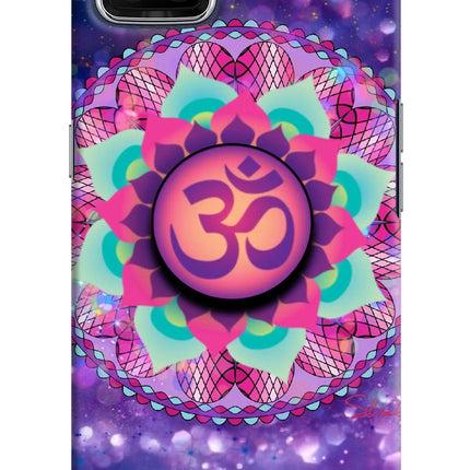 Om Purple Oppo F17 Pop Case by Casekaro