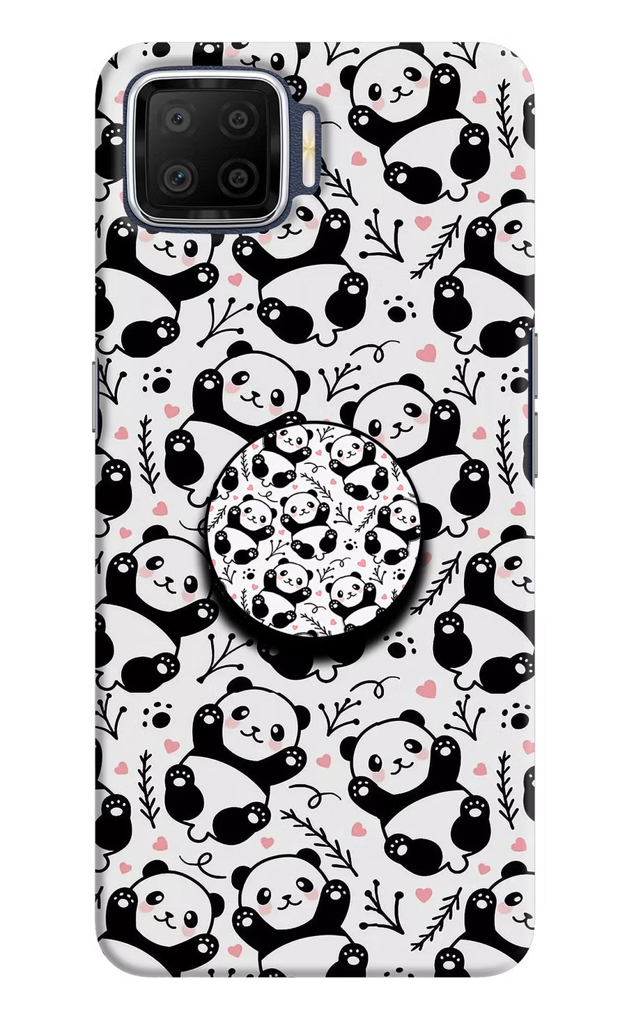 Cute Panda Oppo F17 Pop Case, Hard case