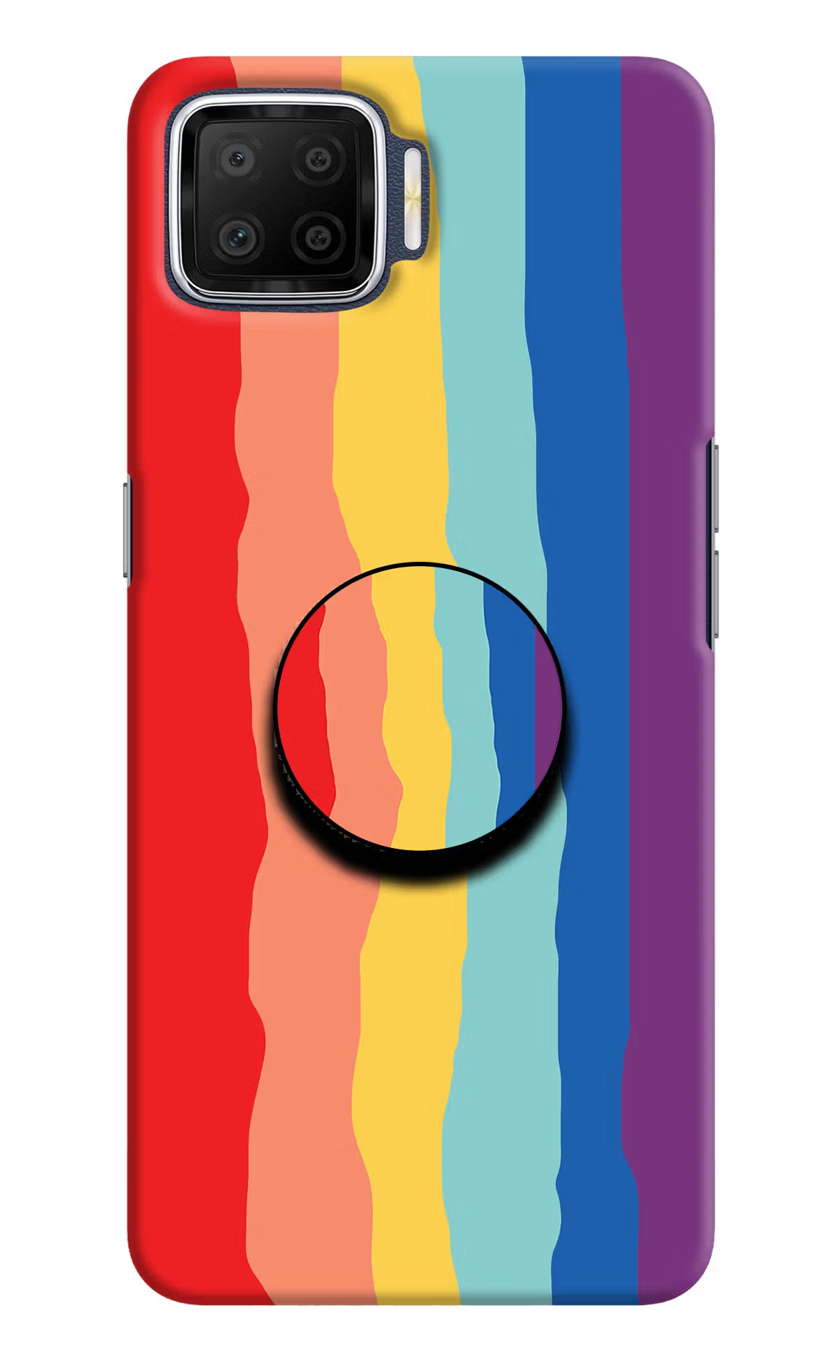 Rainbow Oppo F17 Pop Case by Casekaro