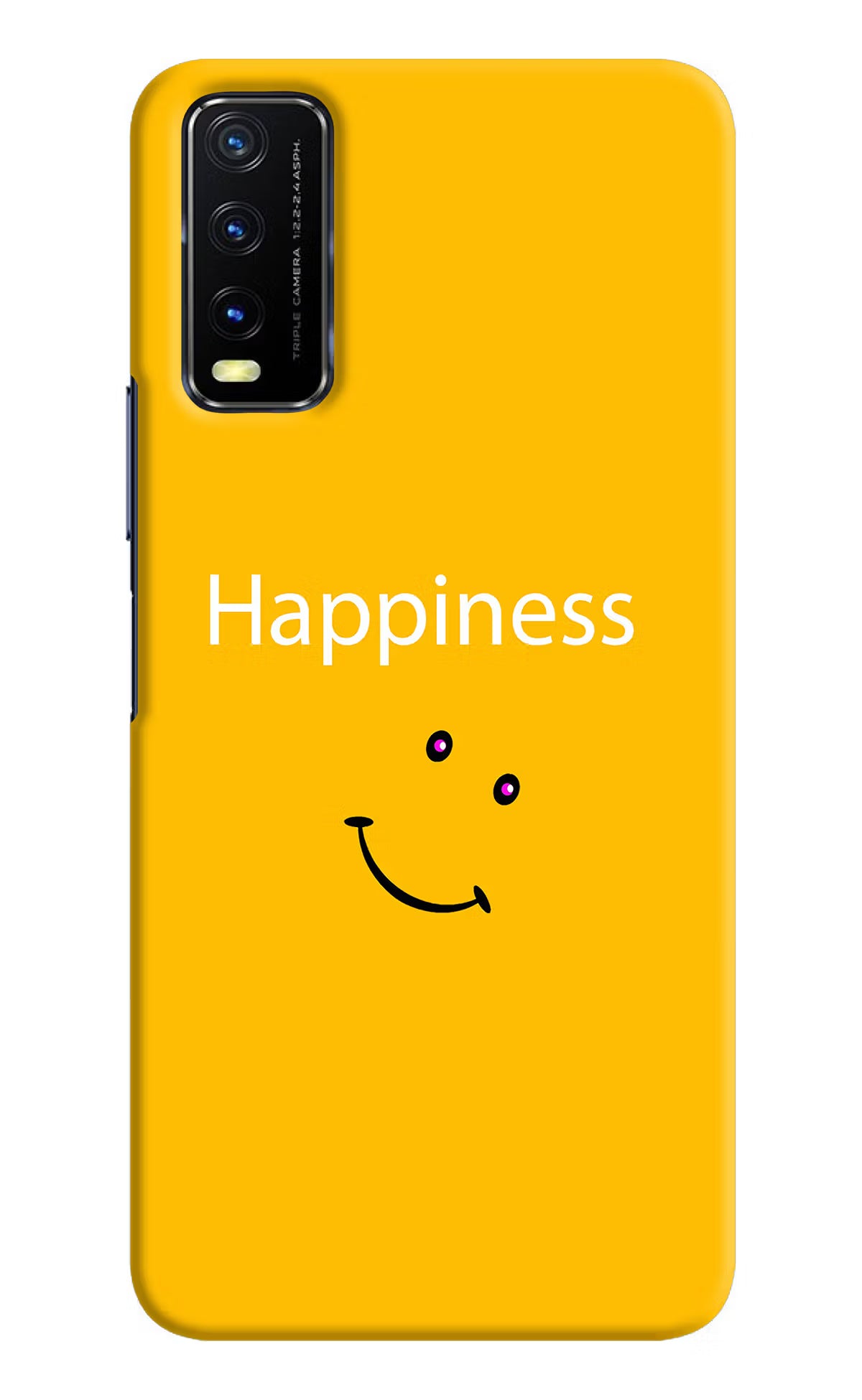 Happiness With Smiley Vivo Y20/Y20i Hard Case Back Cover by Casekaro