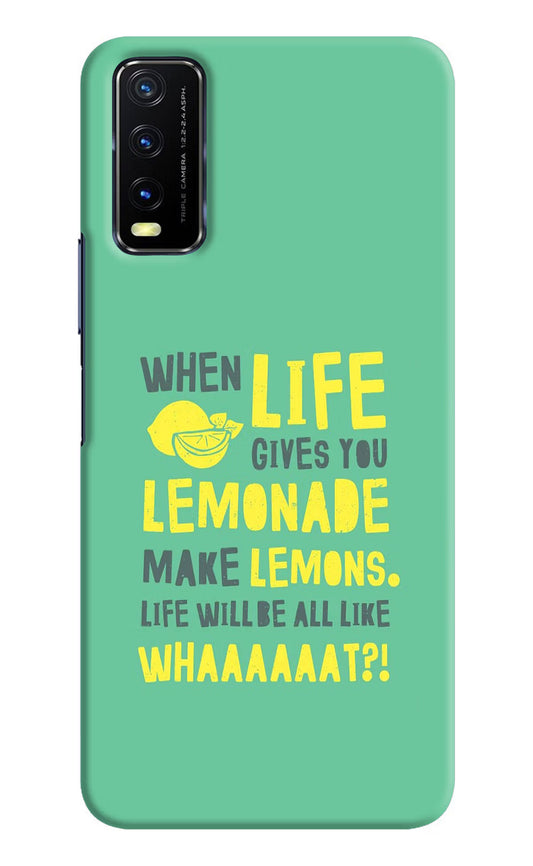Quote Vivo Y20/Y20i Hard Case Back Cover by Casekaro